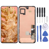 For Google Pixel 8 GKWS6 Original LCD Screen Digitizer Full Assembly with Frame, Including Fingerprint Flex Cable